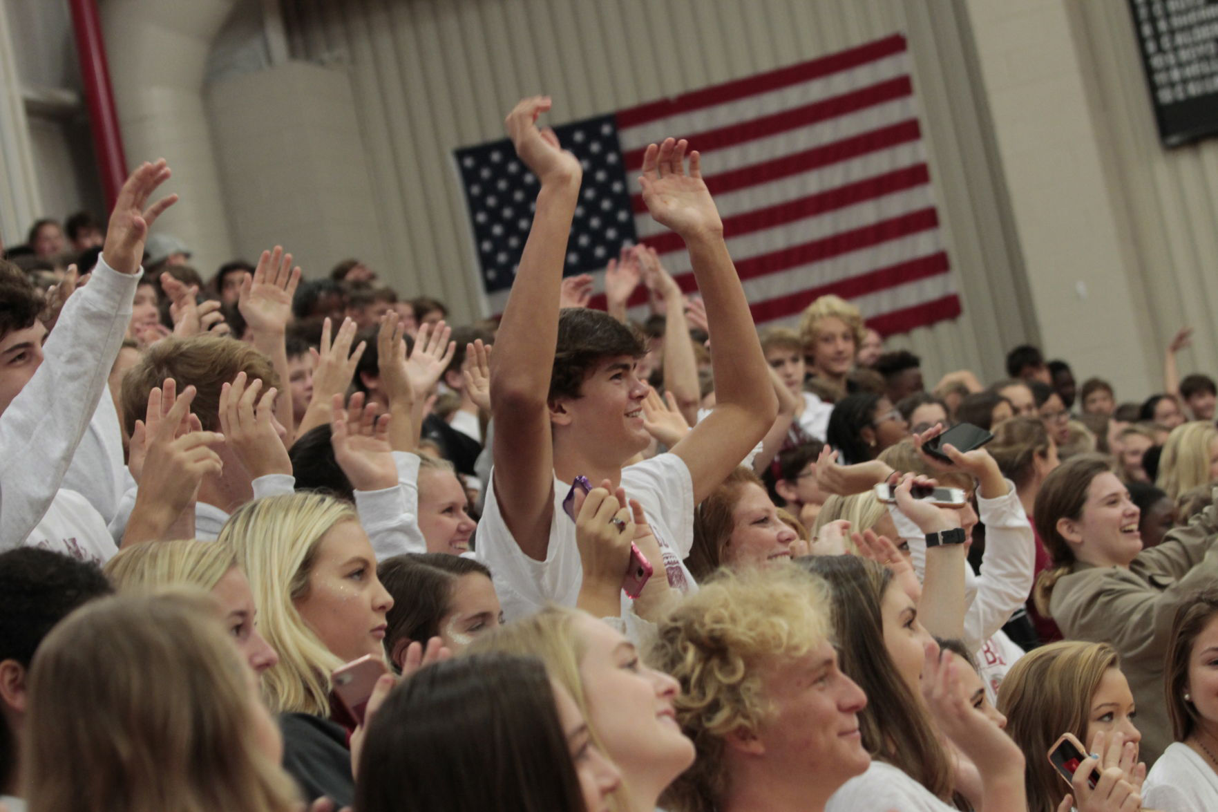 Porter-Gaud students gathered